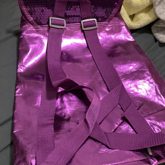 Nwot - Purple sparkly back pack - Picture 3 of 5